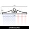 G128 Garden Flag Wall Hanger, Black Wrought Iron Small Flag Hanger, Heavy Duty Garden Flag Holder (Ideal for Flag/Banner with Width Smaller than 13")